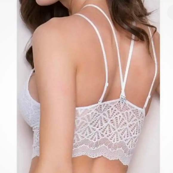 Anemone Zara Teal Lace Choker Bralette New Women’s Size M/L - Picture 4 of 10